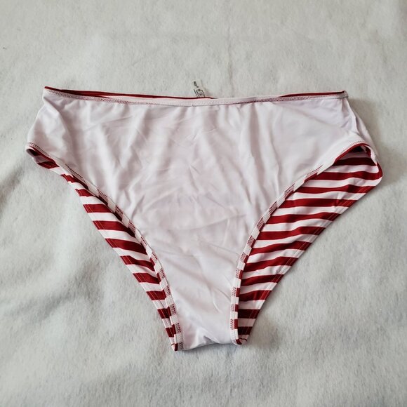 Daci Swimsuit Bathing Suit Size 22W Red White Blue 2 Piece Removable Pads - Picture 16 of 16